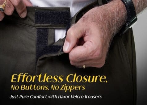 haxor elderly velcro trousers